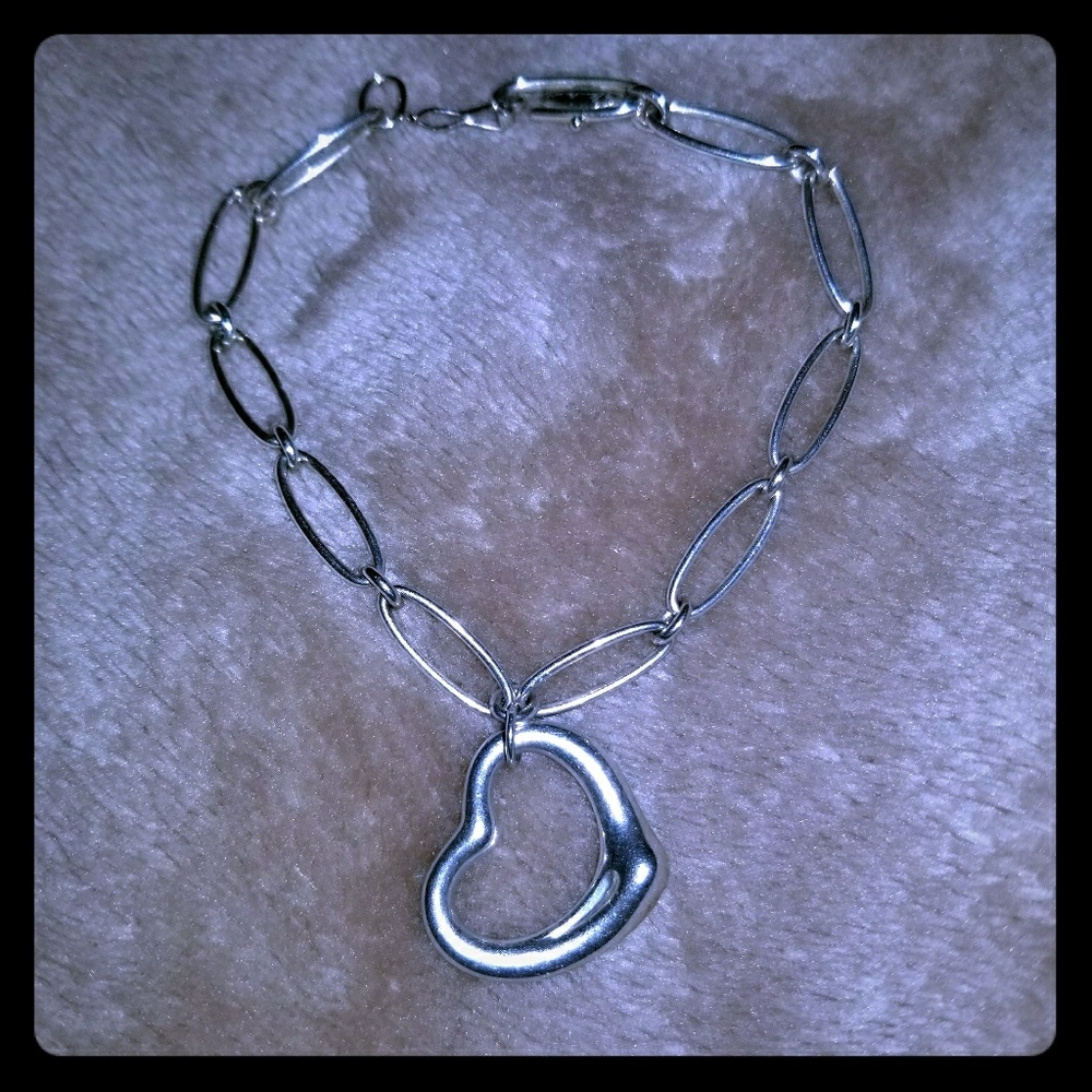 100% Authentic Tiffany Open Heart Bracelet